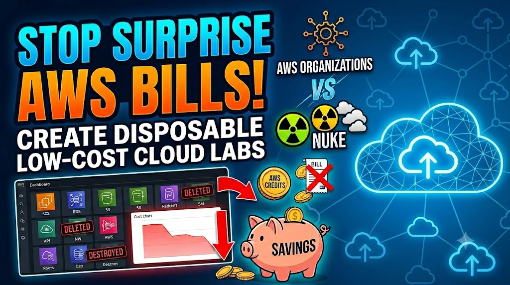 Using AWS Organizations and AWS Nuke to create disposable low-cost cloud experience