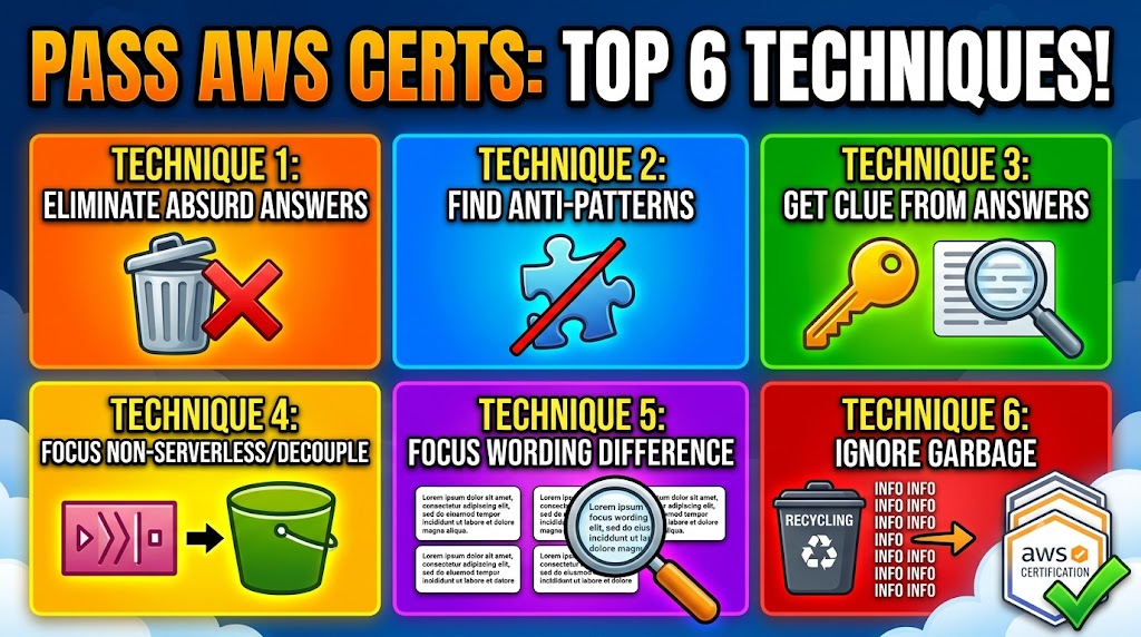 Top 6 AWS certification exam passing technique